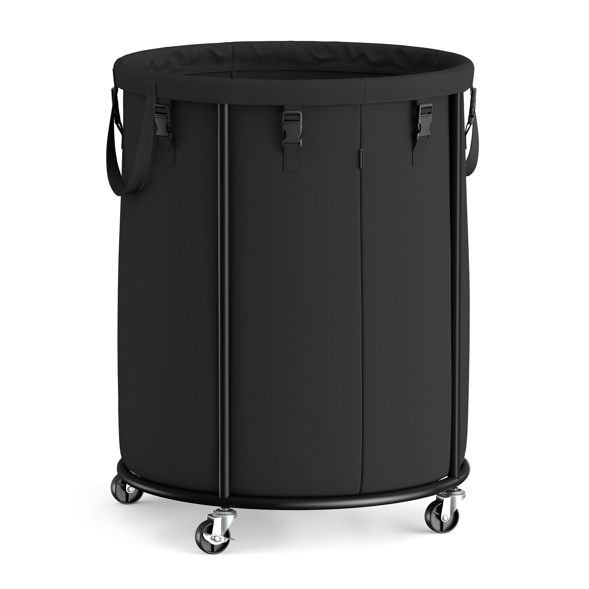 带轮 洗衣 收纳篮 钢 框架、Removable Liner